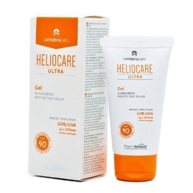Сонцезахисний ультрагель для проблемної шкіри схильної до Акне Heliocare Ultra Gel SPF50+ Contabria Labs 50 мл - изображение 2