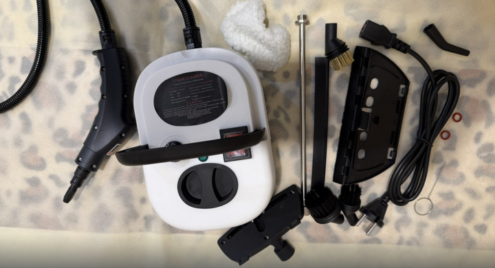 Пароочиститель отпариватель Steam Cleaner 2500 Вт с 10 насадками - Фото 7 Пароочиститель отпариватель Steam Cleaner 2500 Вт с 10 насадками - изображение 7