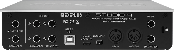 Аудіоінтерфейс Midiplus Studio 4 (4713809432168) - зображення 5