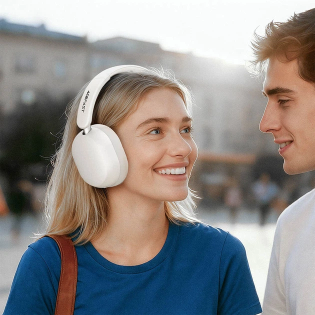 Bluetooth-гарнитура AceFast H12, Стерео, Белый - 703901 - изображение 4