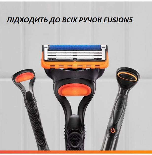 Чоловічий бритвений набір Gillette Fusion 5 (1 станок і 6 змінних касет) - зображення 8