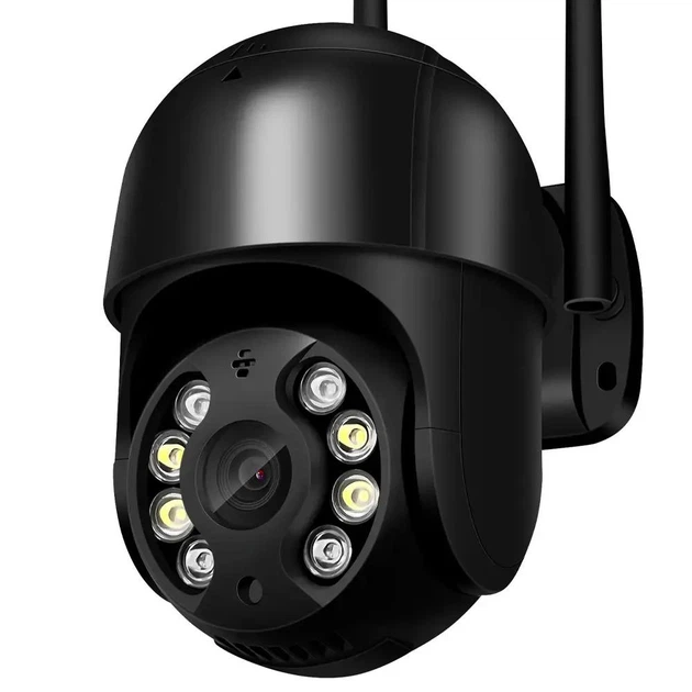 Уличная Wi-Fi камера видеонаблюдения 4 mp iCSee с ночной съемкой поворотная Черная - изображение 6