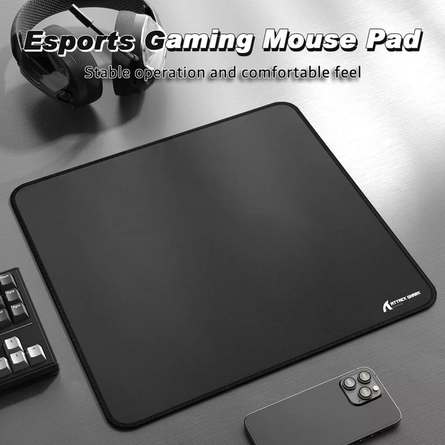 Ігровий килимок для миші ATTACK SHARK CM02 eSport (450×400×4 мм) Чорний - зображення 2
