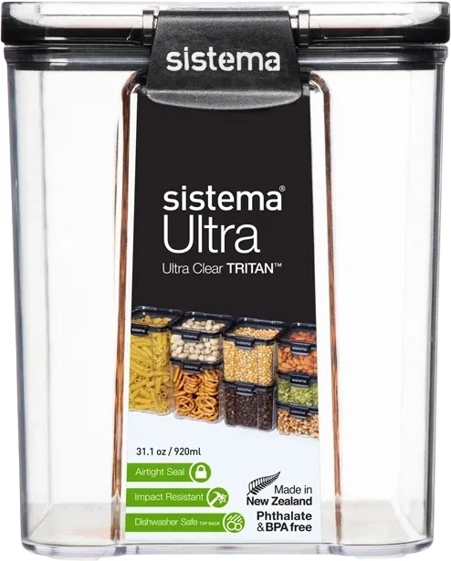 Pojemnik do przechowywania produktów sypkich Sistema Ultra 920 ml (9414202514028) - Zdjęcie 2 Pojemnik do przechowywania produktów sypkich Sistema Ultra 920 ml (9414202514028) - obraz 2