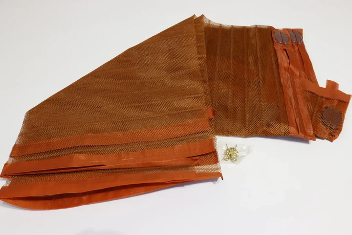 Москітна сітка на двері з магнітами 120х210 см Коричневий (1202/brown) - зображення 3