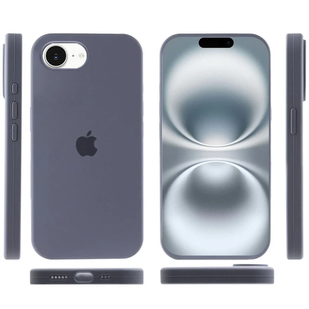 Чохол силіконовий Full Protective для Apple Айфон 16e / Айфон 17e з матовим покриттям Soft-Touch Lavender Gray - Фото 3 Чохол силіконовий Full Protective для Apple Айфон 16e / Айфон 17e з матовим покриттям Soft-Touch Lavender Gray - зображення 3