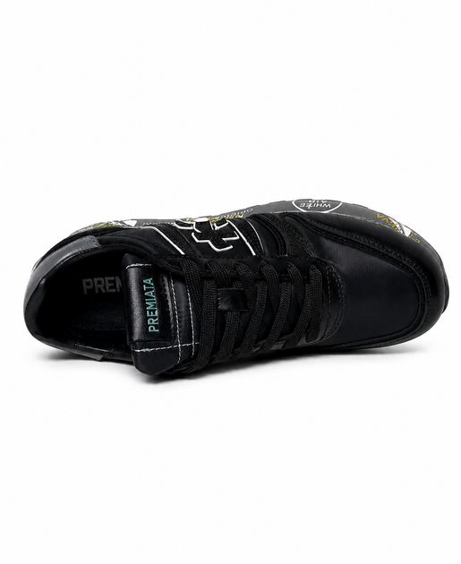 Мужские кроссовки повседневные Premiata Mase Black 43 (27,5 см) Черный - Фото 2 Мужские кроссовки повседневные Premiata Mase Black 43 (27,5 см) Черный - изображение 2
