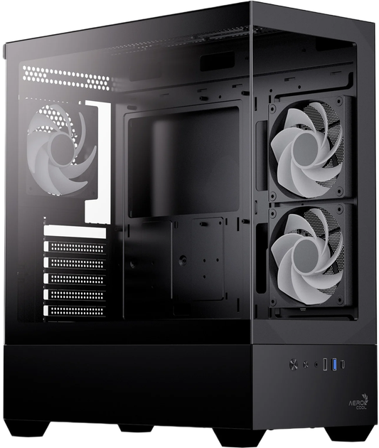 Obudowa AeroCool P500D-G-BK-v1 Black (4711530963838) - obraz 2
