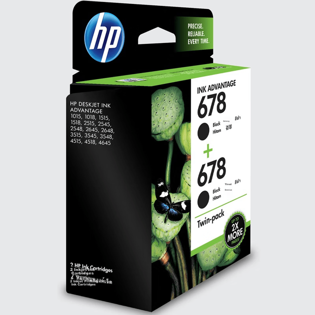 Оригінальні чорнильні картриджі HP 678 з двома друкованими літерами, сумісні з принтерами HP 1018/2515/1518/4648/3515/2548/2648/3548/4518 - зображення 3