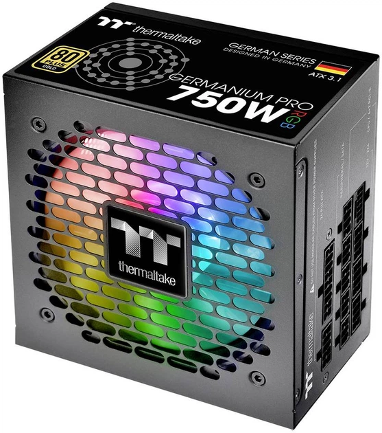 Блок живлення Thermaltake Germanium Pro RGB 750W Gold (TPD-750AH2FXG-3) - зображення 3