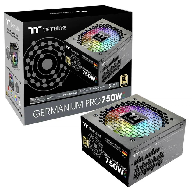 Блок живлення Thermaltake Germanium Pro RGB 750W Gold (TPD-750AH2FXG-3) - зображення 12