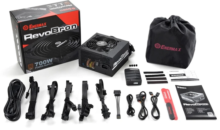 Блок питания Enermax RevoBron 700 W 80 Plus Bronze (ERB700AWT) - Фото 4 Блок питания Enermax RevoBron 700 W 80 Plus Bronze (ERB700AWT) - изображение 4