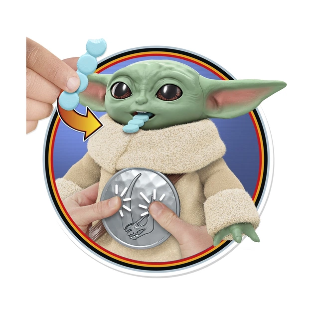 Interaktywna figurka Grogu Hasbro Star Wars The Mandalorian and Grogu – Snackin’ Grogu 16.5 cm (G3087) (5010996361042) - obraz 5