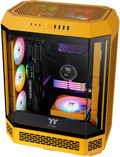 Obudowa Thermaltake The Tower 600 Yellow (4711475649828) - obraz 10