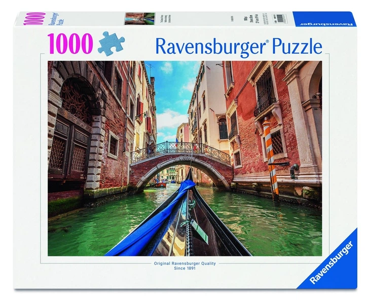 Пазл Ravensburger Канали Венеції 1000 елементів (12001911) (4005555019114) - Фото 1 Пазл Ravensburger Канали Венеції 1000 елементів (12001911) (4005555019114) - зображення 1