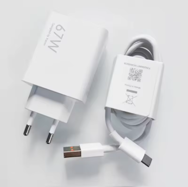 Зарядное устройство Xiaomi Mi Turbo 67W MDY-12-EH + кабель USB Type-C 6A – быстрая зарядка для Xiaomi, Redmi, POCO - изображение 5