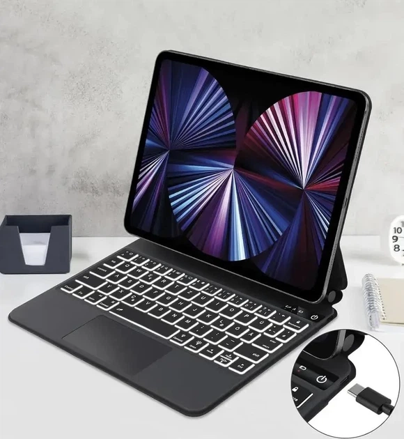 Чохол-клавіатура DUX DUCIS Magnetic Keyboard Bluetooth 5.2 з Touchpad для Apple iPad Pro 11-inch - Фото 2 Чохол-клавіатура DUX DUCIS Magnetic Keyboard Bluetooth 5.2 з Touchpad для Apple iPad Pro 11-inch - зображення 2