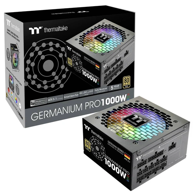 Блок живлення Thermaltake Germanium Pro RGB 1000W Gold (TPD-1000AH2FXG-3) - зображення 11