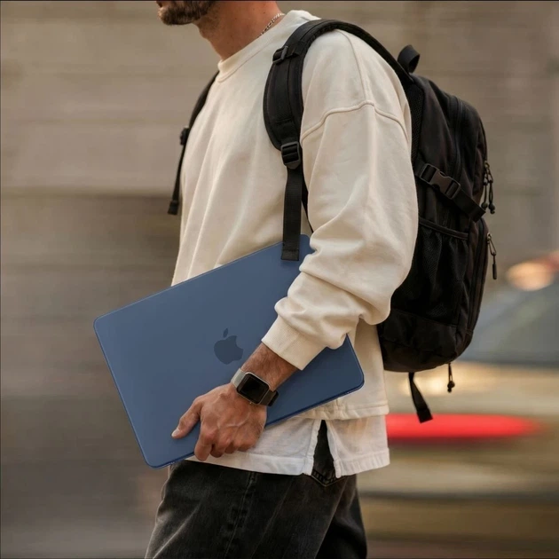 Чехол Tech-Protect Softshell для MacBook Neo 13 2026 Matte Indigo (5906302323166) - изображение 5