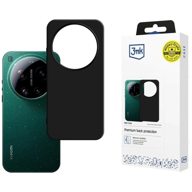 Чехол 3mk Matt Case для Xiaomi 17 Ultra Black (5903108742962) - Фото 1 Чехол 3mk Matt Case для Xiaomi 17 Ultra Black (5903108742962) - изображение 1