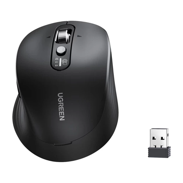 Беспроводная мышь Ugreen M752 Multi-mode, Bluetooth, 2.4 GHz, 2xAA (75498) - изображение 4