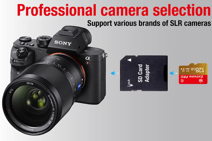Карта пам'яті MicroSD Extreme Pro 128Gb U1 A1 class 10 + адаптер SD - Фото 4 Карта пам'яті MicroSD Extreme Pro 128Gb U1 A1 class 10 + адаптер SD - зображення 4