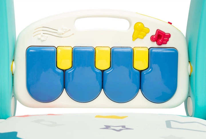 Chodzik-pchacz 2w1 Toyz z mata muzyczna Niebieski (17260) (5908310393810) - obraz 6
