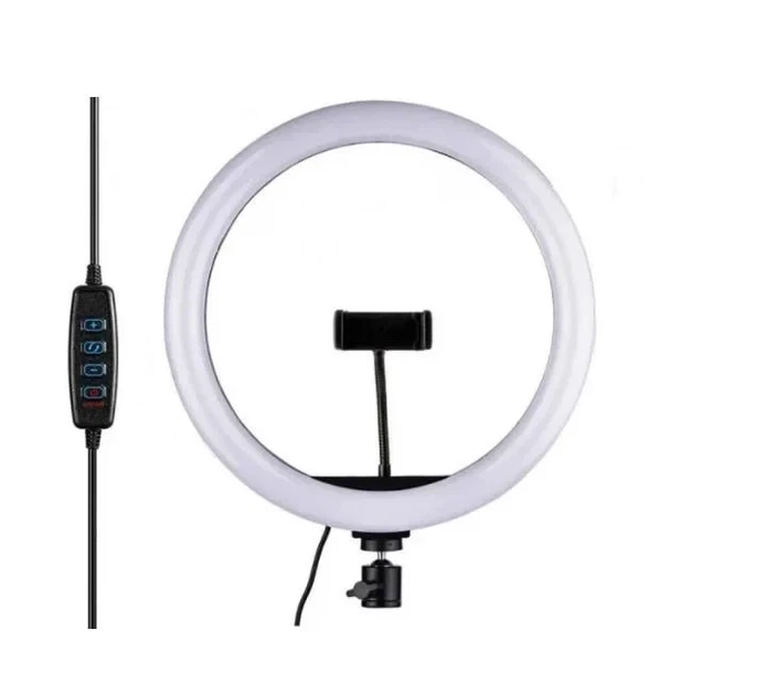 Кільцева світлодіодна LED LJJ13 (30см) із затискачем для смартфону - зображення 2