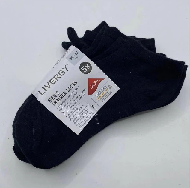 Набір шкарпеток чоловічих коротких тонкі 5 пар Livergy 39-42 Чорний - зображення 3