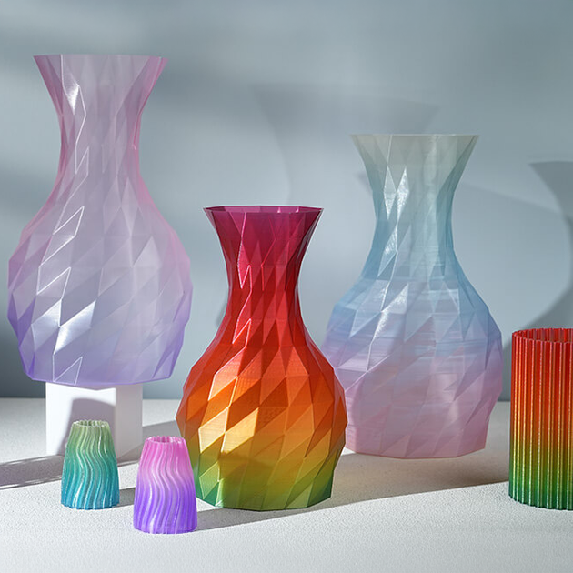 Філамент (пластик для 3D-принтера) SUNLU PLA Transparent Rainbow TR-0101 1,75 мм 1 кг - зображення 8