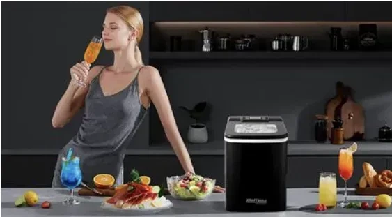 Льодогенератор Kraft&Dele KD4123 2 л, 110 Вт, автоматичне приготування кубиків льоду для дому та офісу - зображення 2
