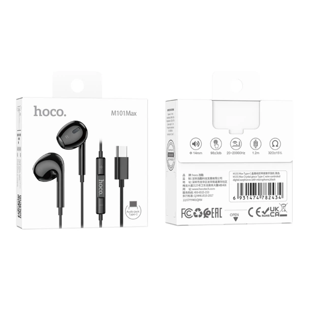 Навушники Hoco M101 Max Type-C Чорний - зображення 2