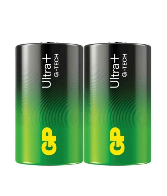 Батарейки GP D (LR20) Ultra Plus Alkaline 13AUP21-S2 - Фото 1 Батарейки GP D (LR20) Ultra Plus Alkaline 13AUP21-S2 - изображение 1