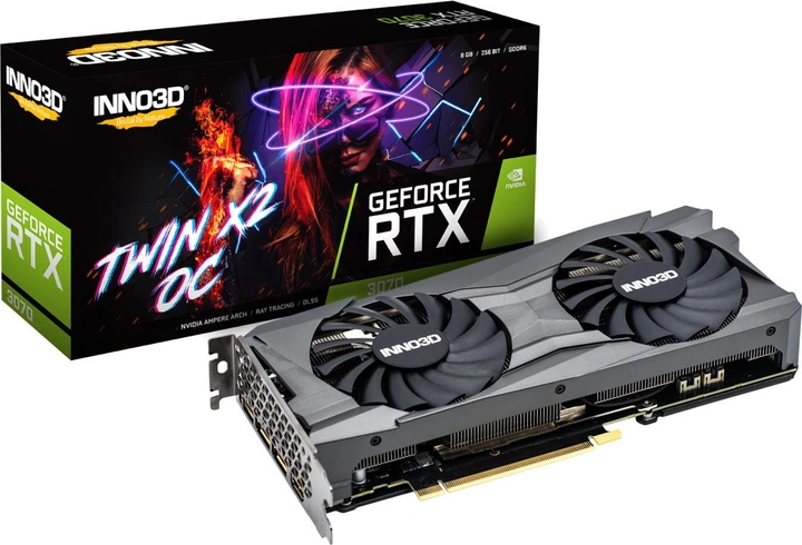 Видеокарта INNO3D GEFORCE RTX 3070 TWIN X2 OC (N30702-08D6X-1710VA32L) - изображение 2