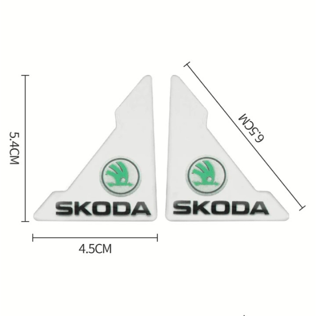 Защитная пленка на углы дверей автомобиля Skoda 4 шт (70833) - изображение 2