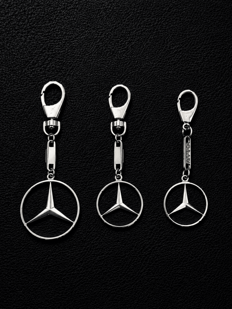 Брелок из белого золота Mercedes (Мерседес) (з9003.2) - изображение 4
