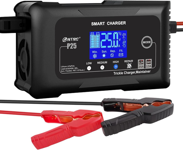 Зарядное устройство автоматическое HTRC P25 12V25A / 24V13A с универсальными зарядными функциями для аккумуляторов разных типов - изображение 9