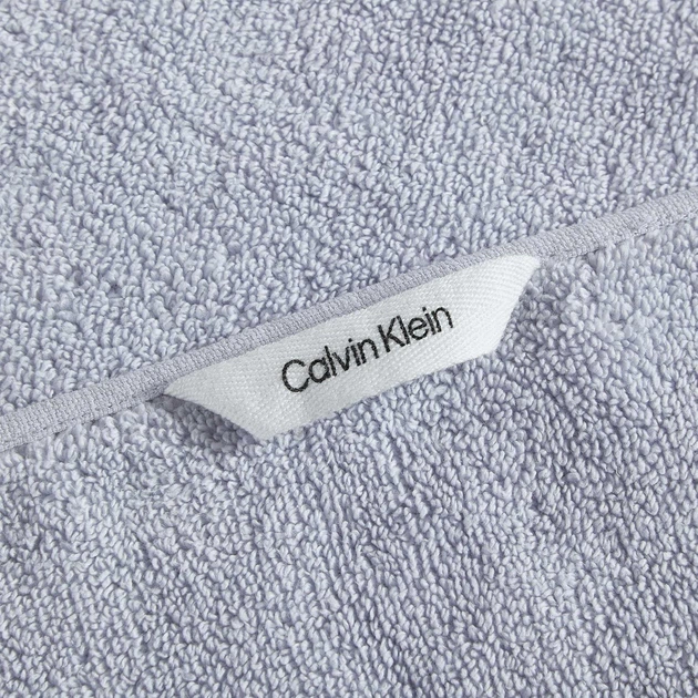 Calvin Klein махровые полотенца из плотного однотонного 100% хлопка с кантом (3 штуки – комплект для одного) – сиреневый - изображение 6