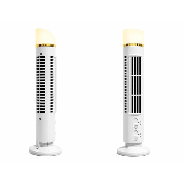 Вентилятор Bladeless Tower Fan FS-001 |2Level, LED, AAA Battery/AC Power| white - Фото 1 Вентилятор Bladeless Tower Fan FS-001 |2Level, LED, AAA Battery/AC Power| white - изображение 1