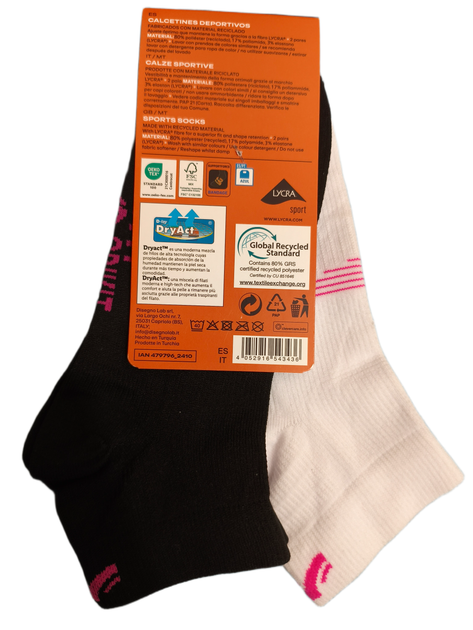 Cпортивні шкарпетки Calze Sportive CRIVIT 39-42р 2 пари - Фото 2 Cпортивні шкарпетки Calze Sportive CRIVIT 39-42р 2 пари - зображення 2