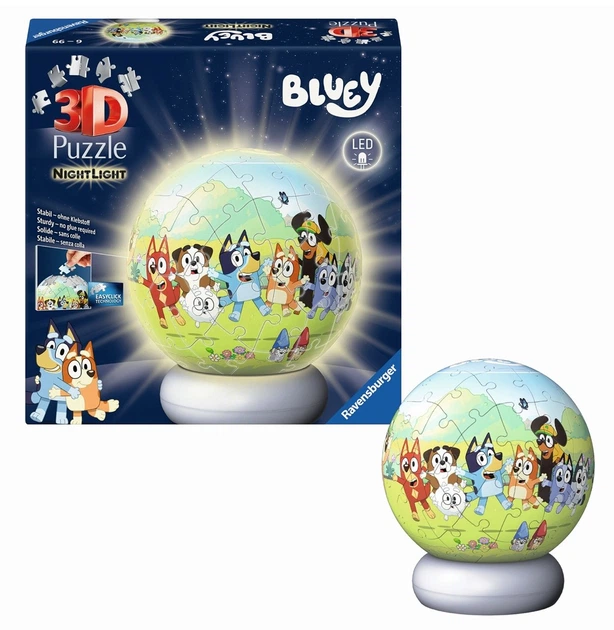Пазл Ravensburger 3D Нічник 72 елементи Блакитний (12008060) (4005555080602) - зображення 3