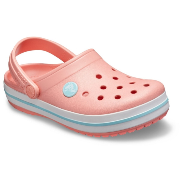 Детские сабо Crocs Crocband Kids Clog 34-35 р 20.9-21.7 см Персиковые 204537-J3 Melon/Ice Blue - изображение 2