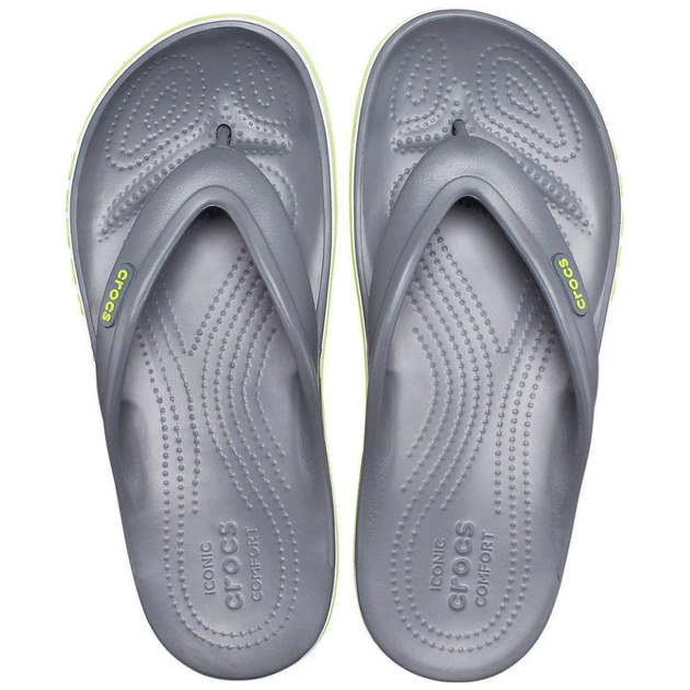 Тапочки Crocs Bayaband Flip 42 р 27-27.5 см Серые 205393-4CC-M9/W11 Charcoal - Фото 4 Тапочки Crocs Bayaband Flip 42 р 27-27.5 см Серые 205393-4CC-M9/W11 Charcoal - изображение 4
