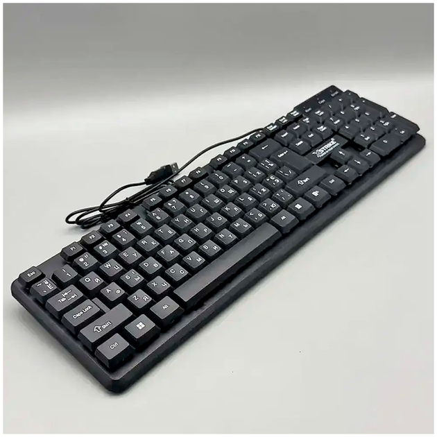 Комплект клавиатура и мышь 104 клавиши проводное USB для ПК AURAFLOW M-500 черный RGB - изображение 4