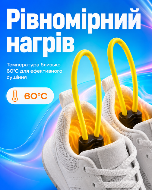 Электросушилка для обуви сушилка универсальная BRS, желтый MIX - изображение 2