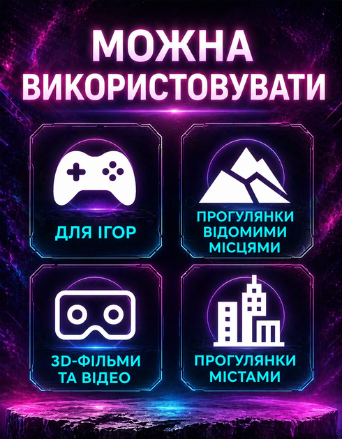 Очки виртуальной реальности 3D шлем виртуальной реальности черные - Фото 2 Очки виртуальной реальности 3D шлем виртуальной реальности черные - изображение 2