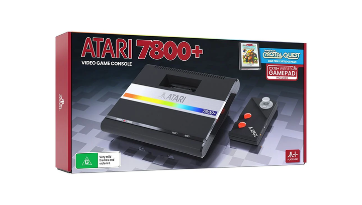 Консоль Atari 7800+ 2600 + Картридж Bentley Bear's Crystal Quest 256MB Black - изображение 2