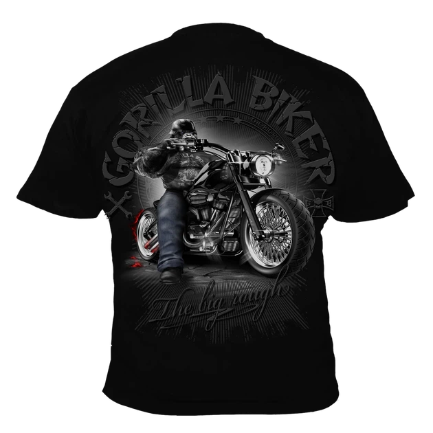 Футболка мужская Silberrücken GB24 Gorilla Biker Gorilla Boss черная M (MD1165-1) - Фото 1 Футболка мужская Silberrücken GB24 Gorilla Biker Gorilla Boss черная M (MD1165-1) - изображение 1