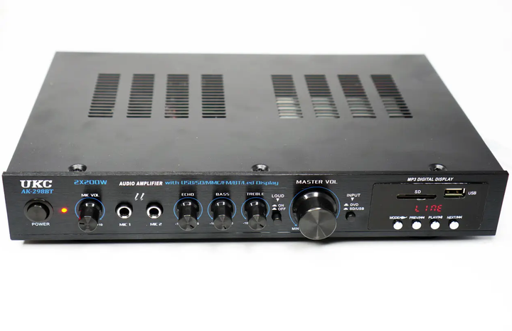 Підсилювач UKC AK-298BT USB Bluetooth - зображення 2