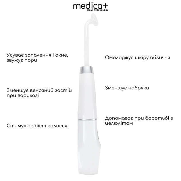 Дарсонваль для волос и лица с дисплеем MEDICA+ Lux Darsoline 8.0 на 6 насадок - изображение 4